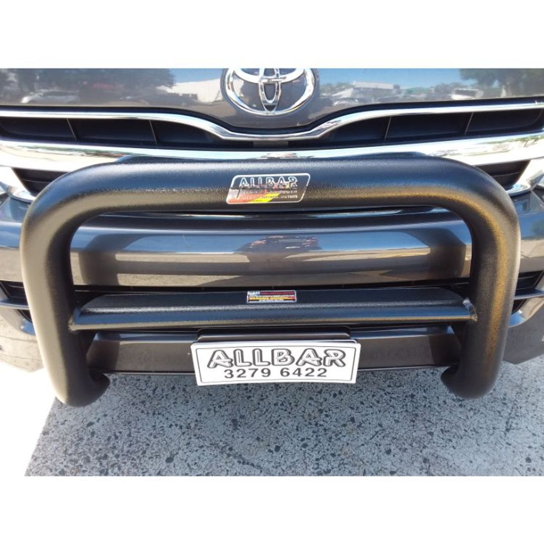Black Nudgebar Series II to suit Toyota Hiace Commuter