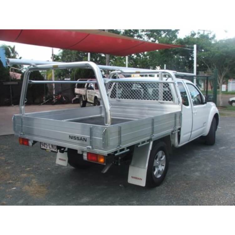 Nissan Navara Trayback Style Racks with Welded Support Bars and Loops