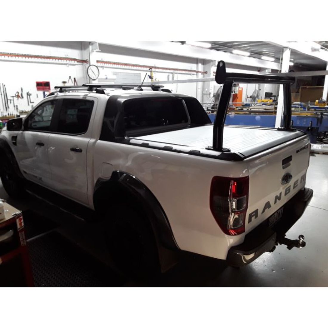 Rear Fixed Trade Rack to suit 2020 Ford Wildtrak with Mountain Top Shutter