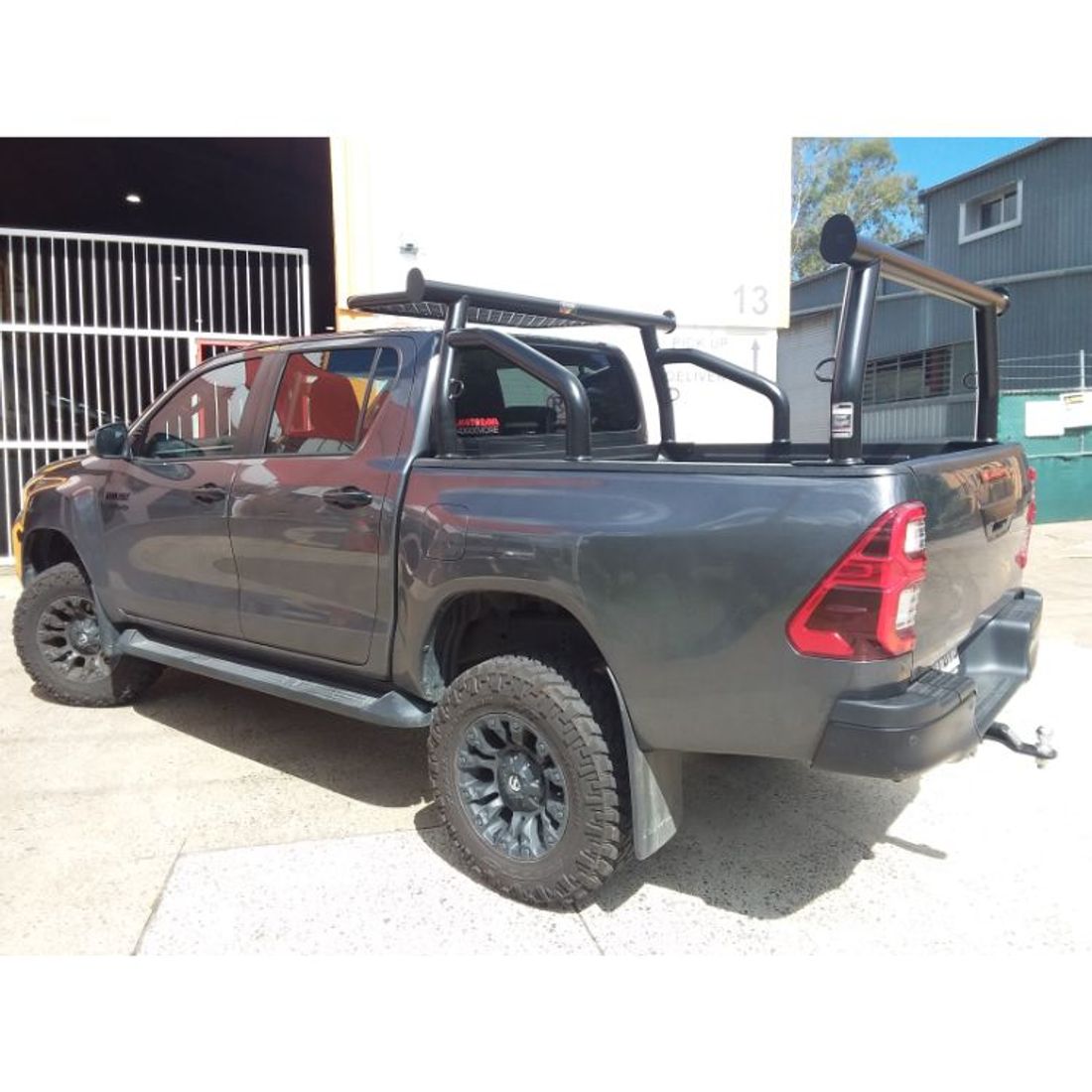 Black Welded Arm Trade Sportsbar to suit 2020 Toyota Hilux