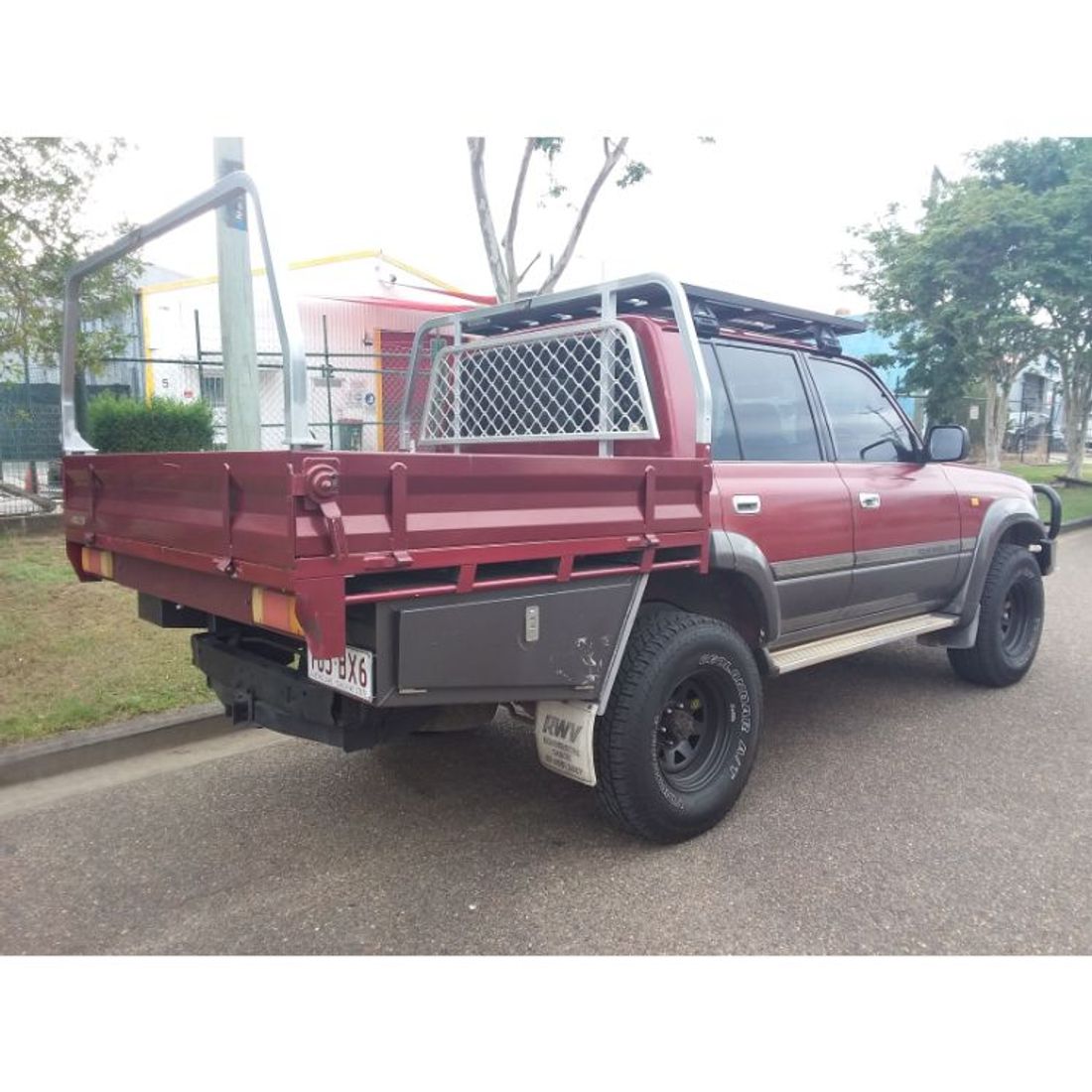 Custom 40 x 40 Steel Rear Offset Rack with Headboard Modification