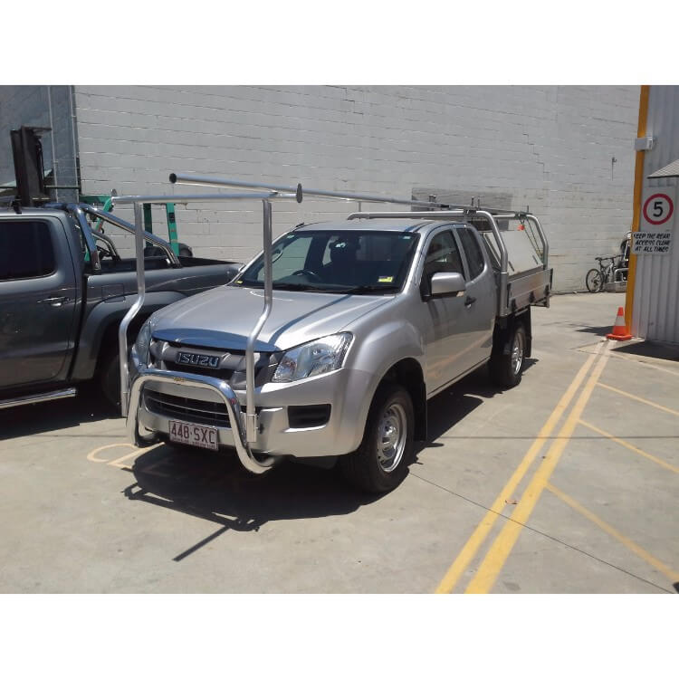 Isuzu DMax Nudgebar with Custom Hrack