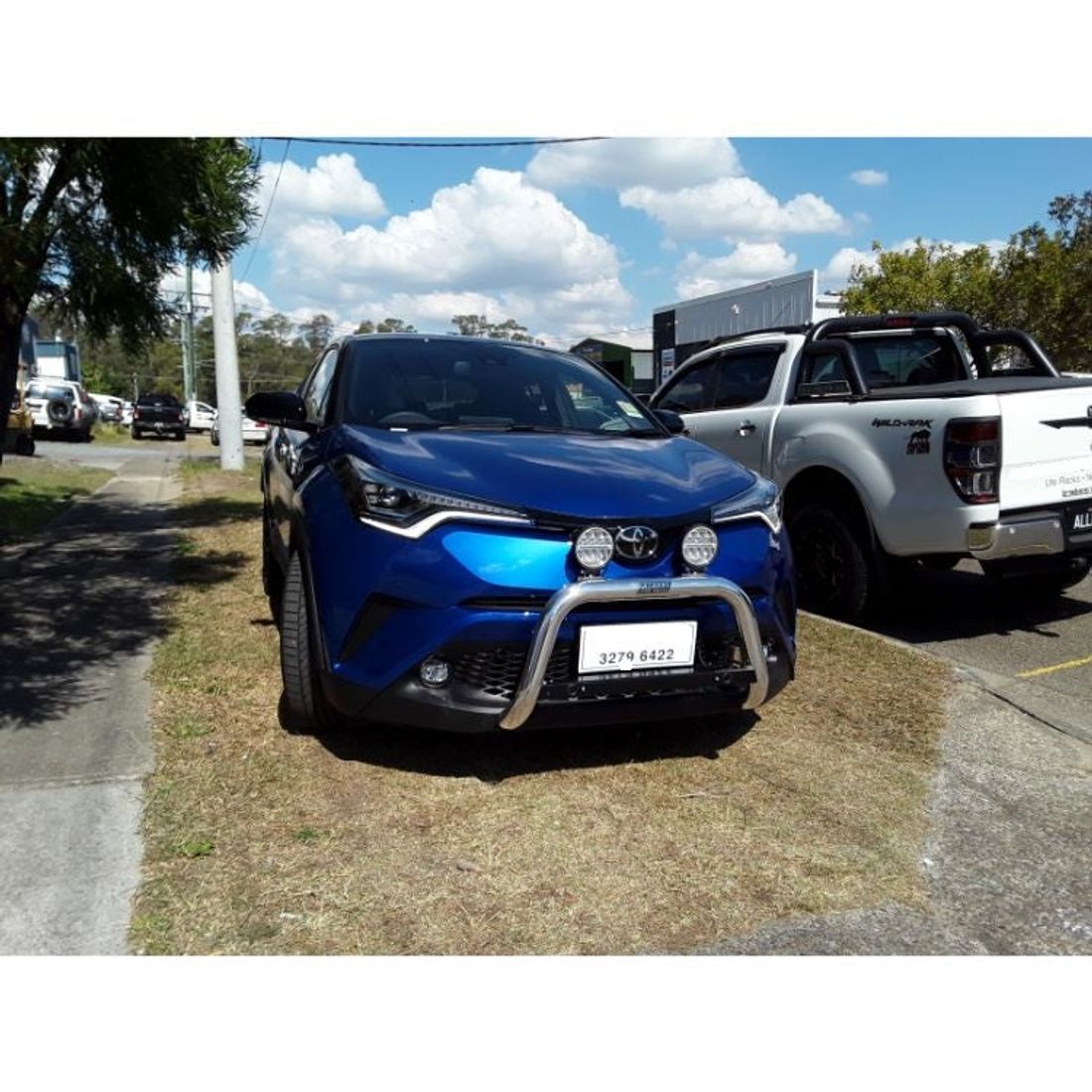 Polished Nudgebar to suit Toyota CH-R with sensors
