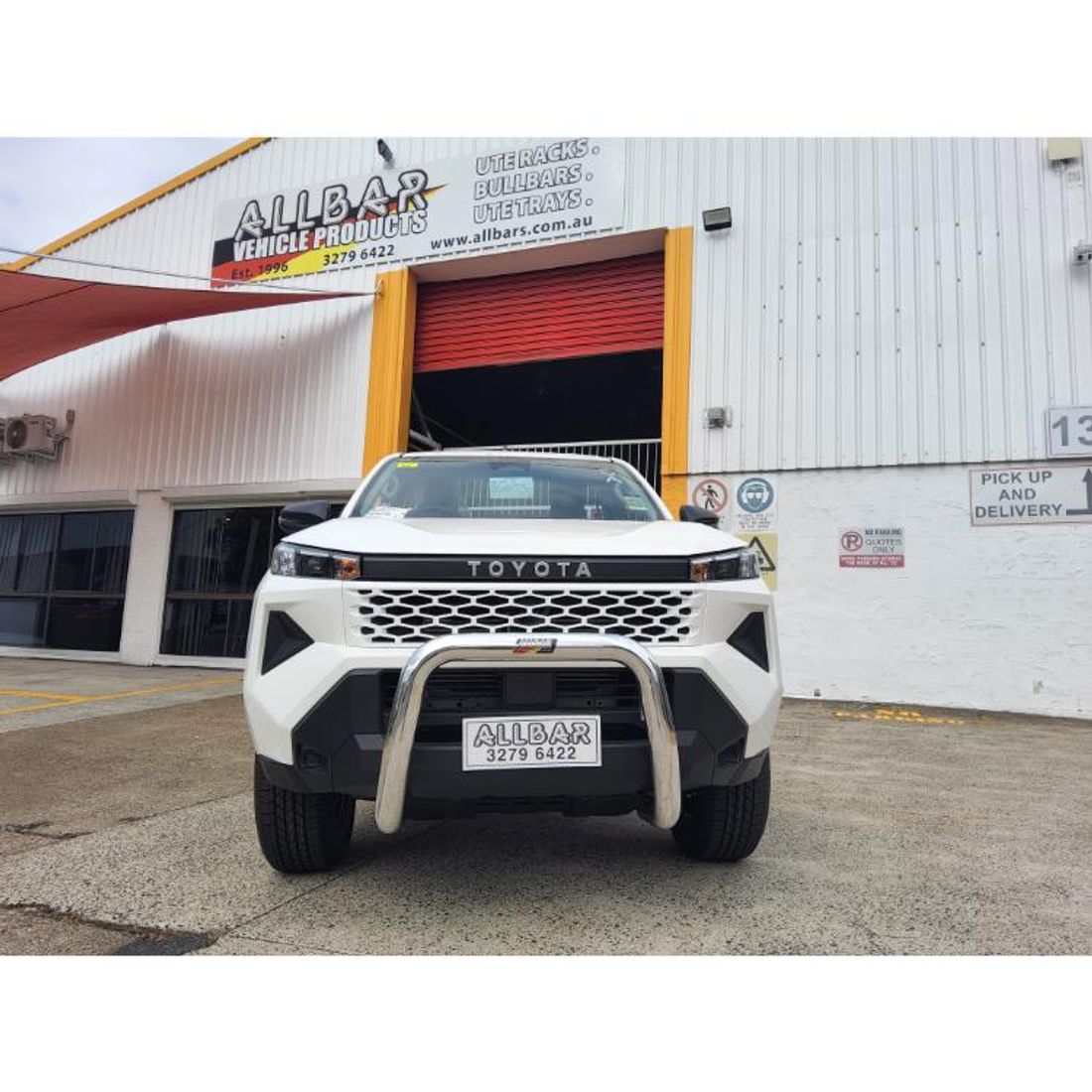 Polished Alloy 76mm Nudgebar to suit 2026 Toyota Hilux S/Cab