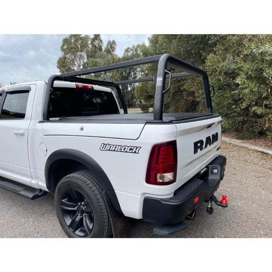 Black 76mm Style Racks with Rails to suit 2022 Ram Warlock