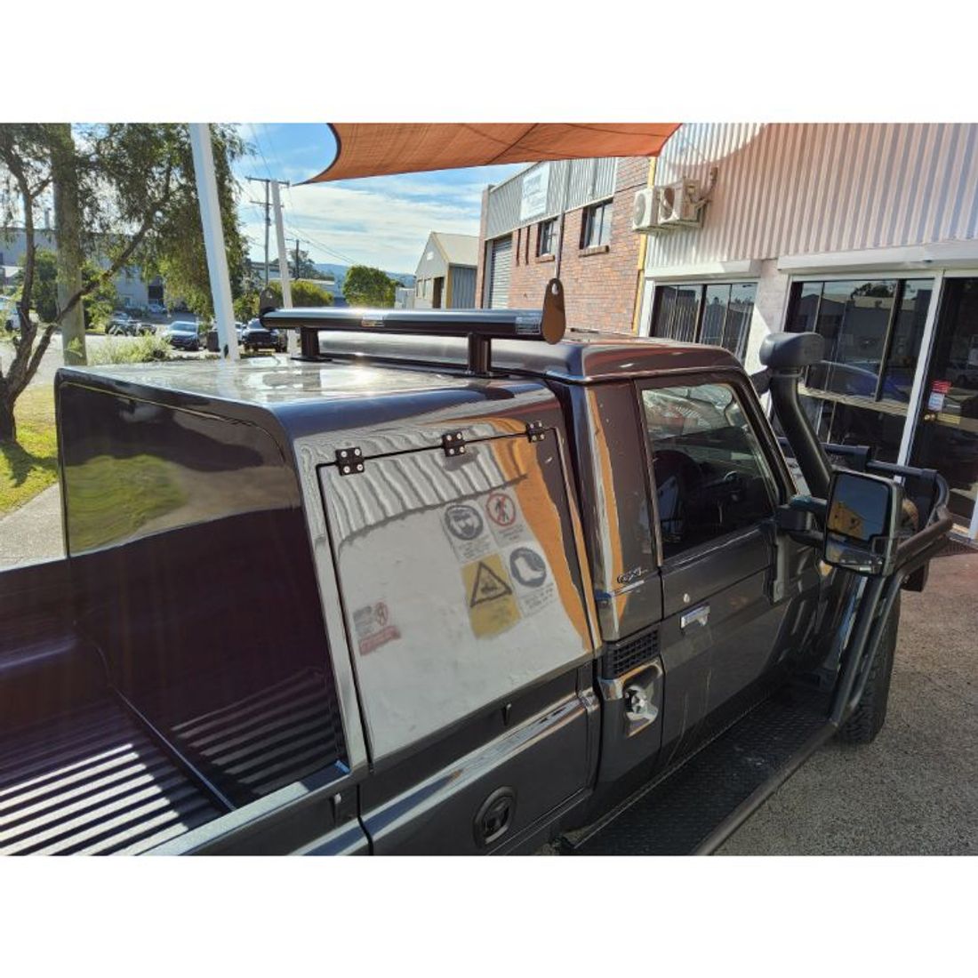 Custom Fabricated Black Adaptor Rack Set to suit Landcruiser