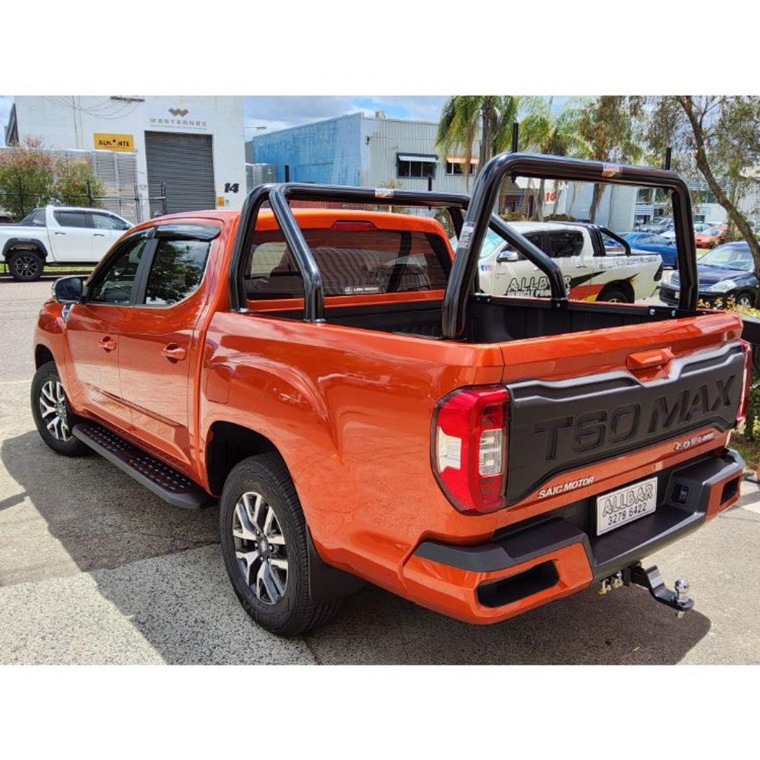 P/Coated Black Sports Bar & Rear Rack to suit 2022 LDV T60 Max