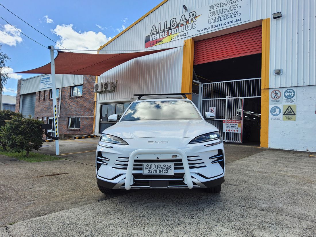 Powder Coated White Alloy Nudgebar to suit 2026 BYD Sealion 6