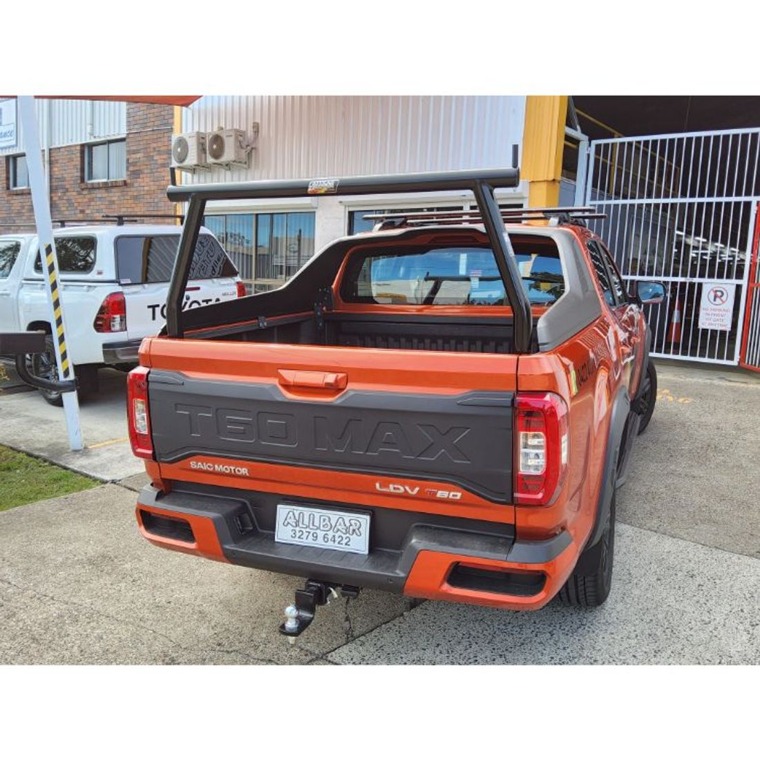 63mm Rear Removable Trade Rack to suit 2023 LDV T60 Max Luxe with Sail