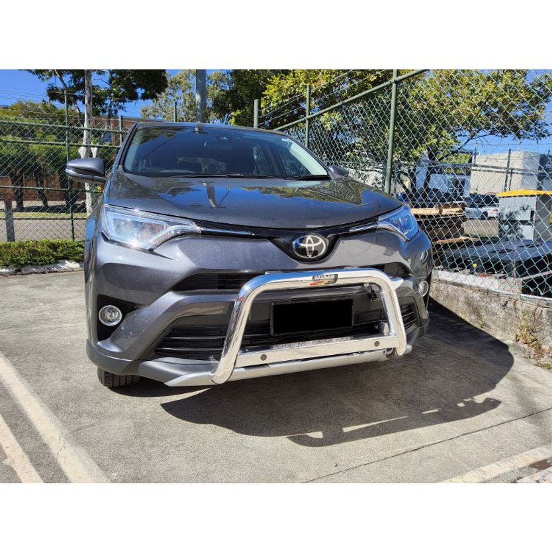 Polished Nudgebar to suit 2019 Toyota Rav4 with Sensors
