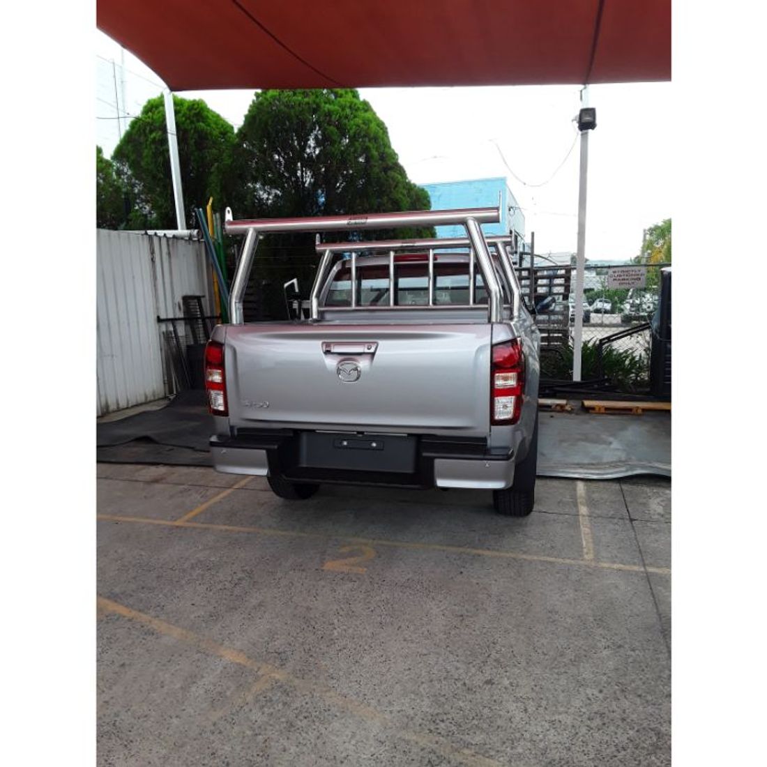 Polished Trade Racks with welded Rails to suit 2021 Mazda BT50