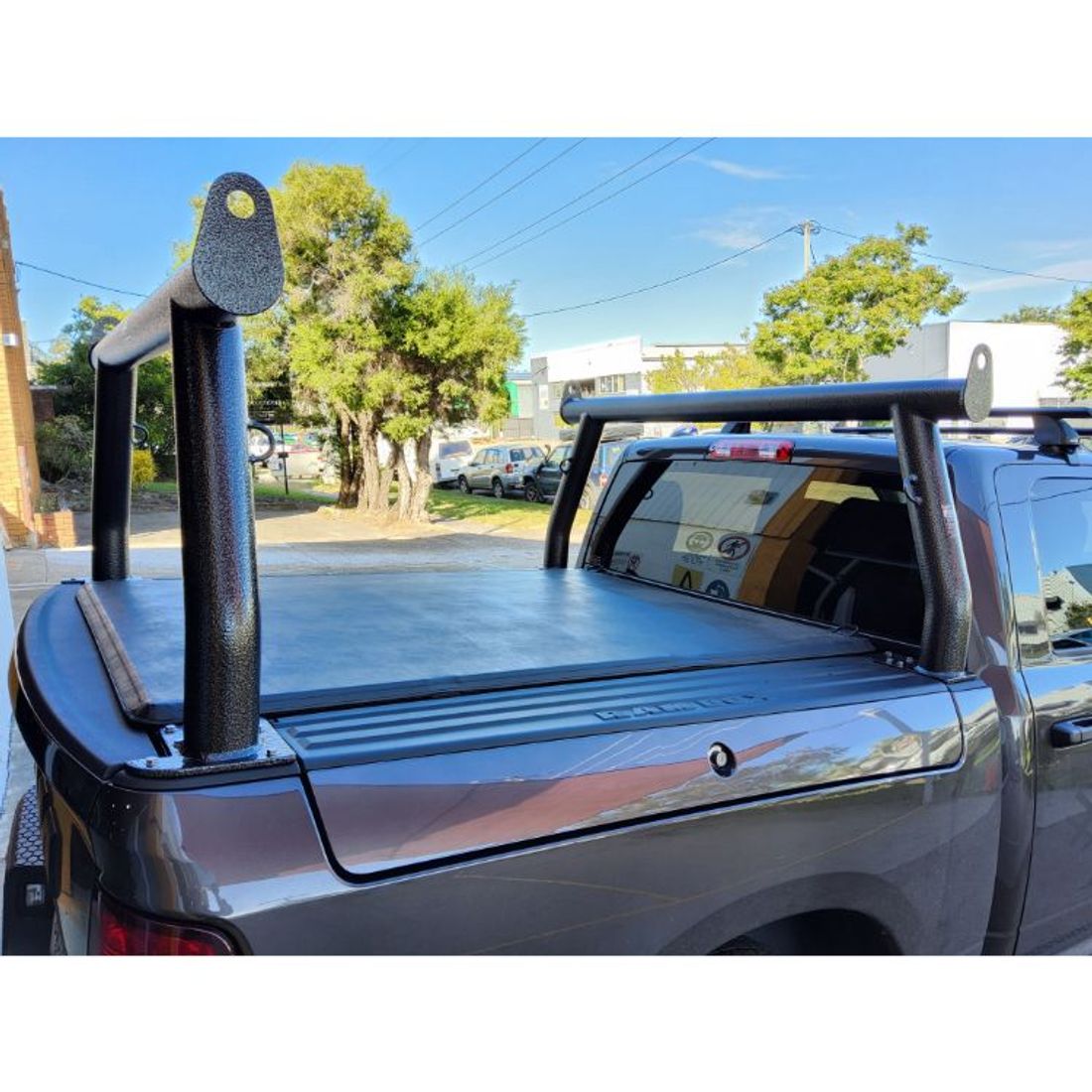Hammertone 100mm Front & Rear Trade Racks with Tie Downs to suit Ram DS