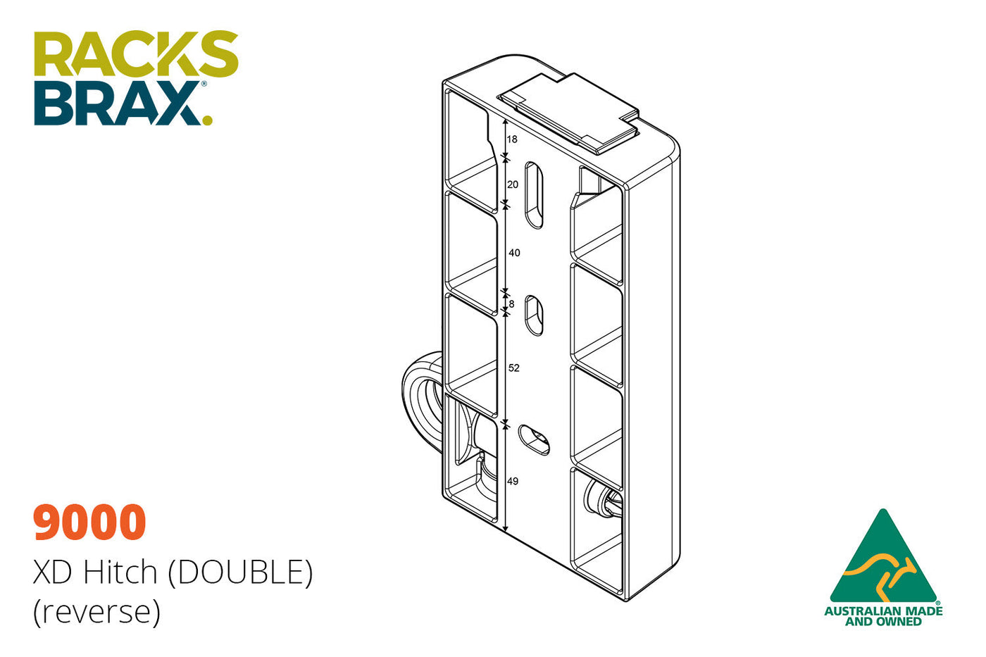 RacksBrax XD Hitch (Double) (9000)