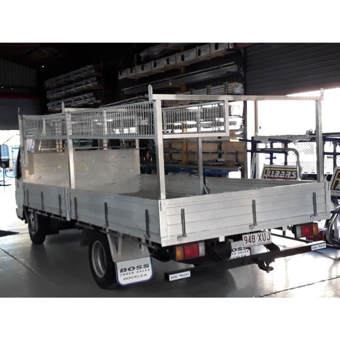 Concreters Truck with 40x40 Steel Racks & caged basket