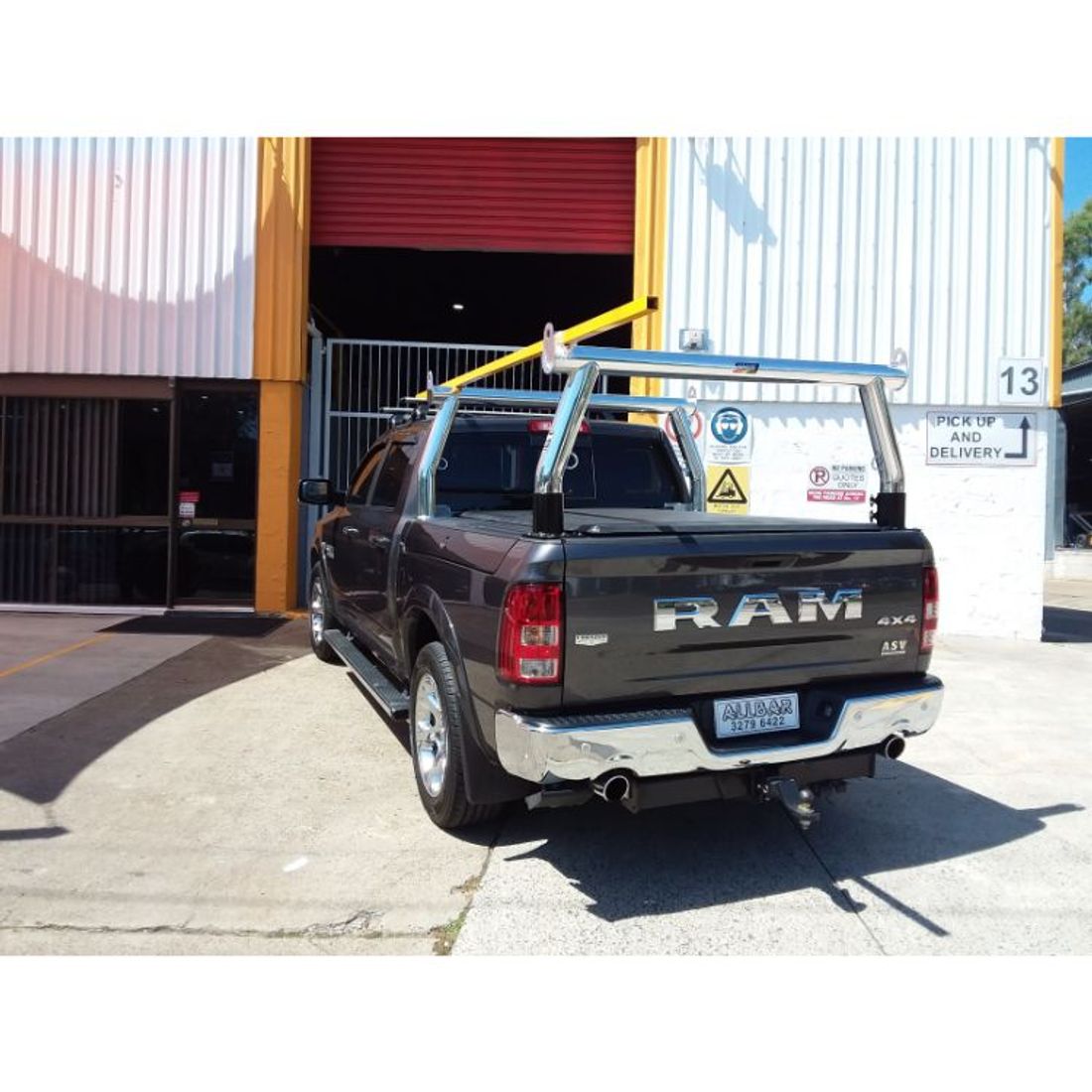 100mm Polished Front Fixed/Rear Removable Trade Rack Set