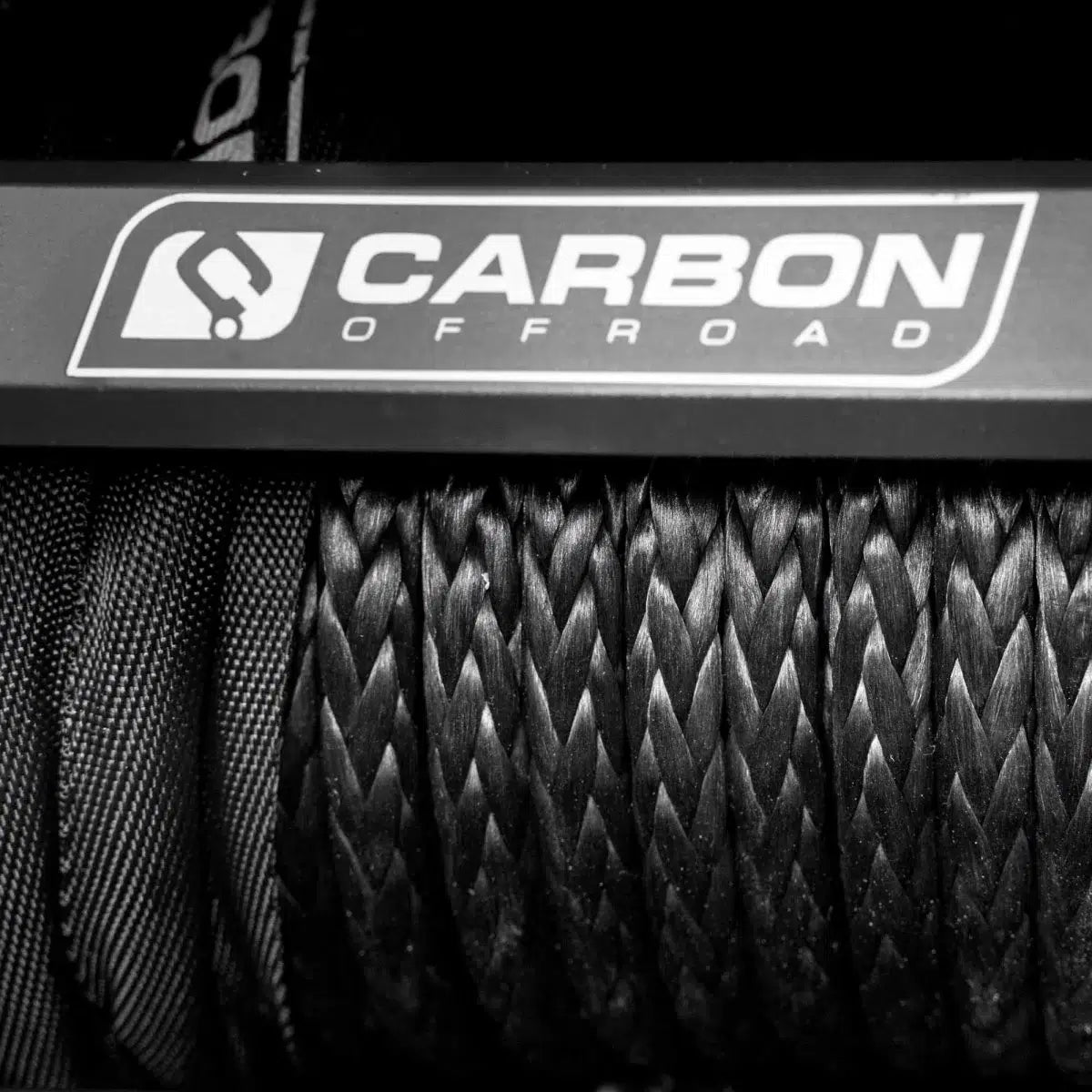 Carbon Offroad 24m x 11mm Standard Winch Rope Kit - Black