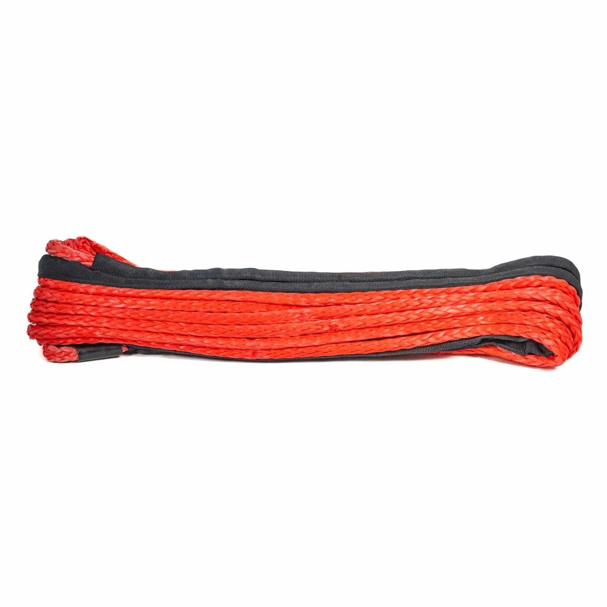 Carbon Winches 24m x 10mm Red Synthetic Rope Spliced with thimble