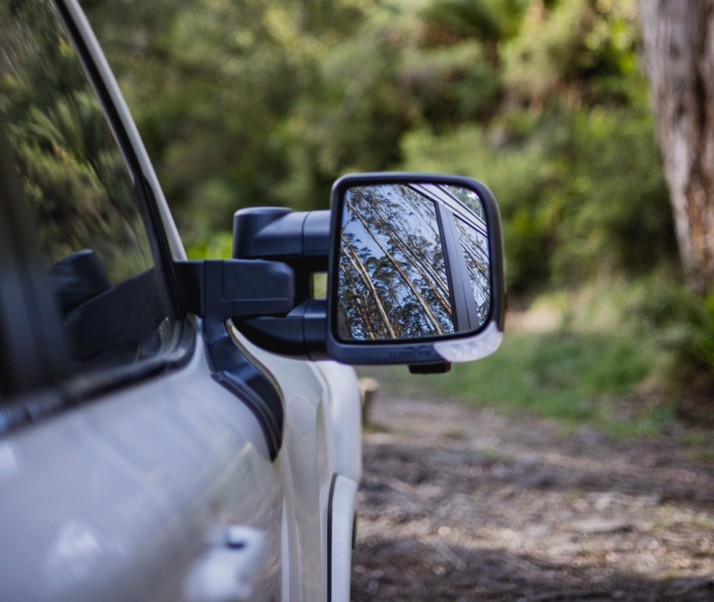 Clearview Compact towing mirrors for Toyota LandCruiser 300 Series