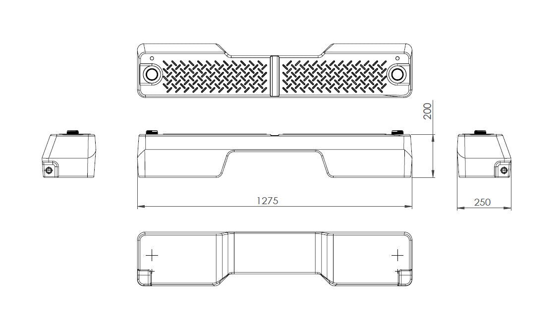 PAK Offroad Footwell Tank, Universal Fit