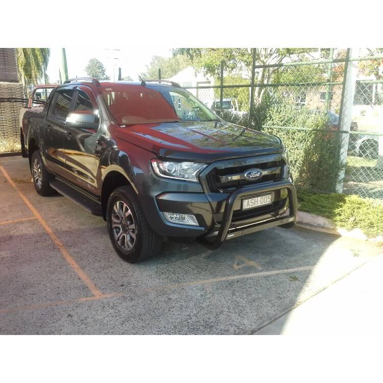 2018 Ford Ranger P/Coated Black 3 Bend Nudgebar Tech Pack