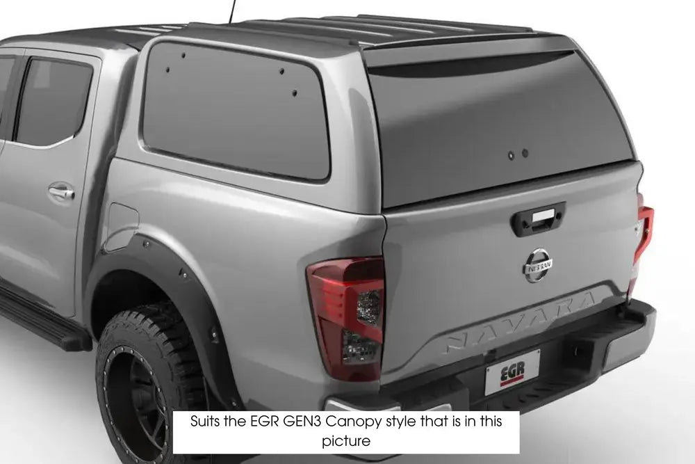 GEN3 Replacement Rear Door Spoiler - Black Ford Ranger PX 2011-2015