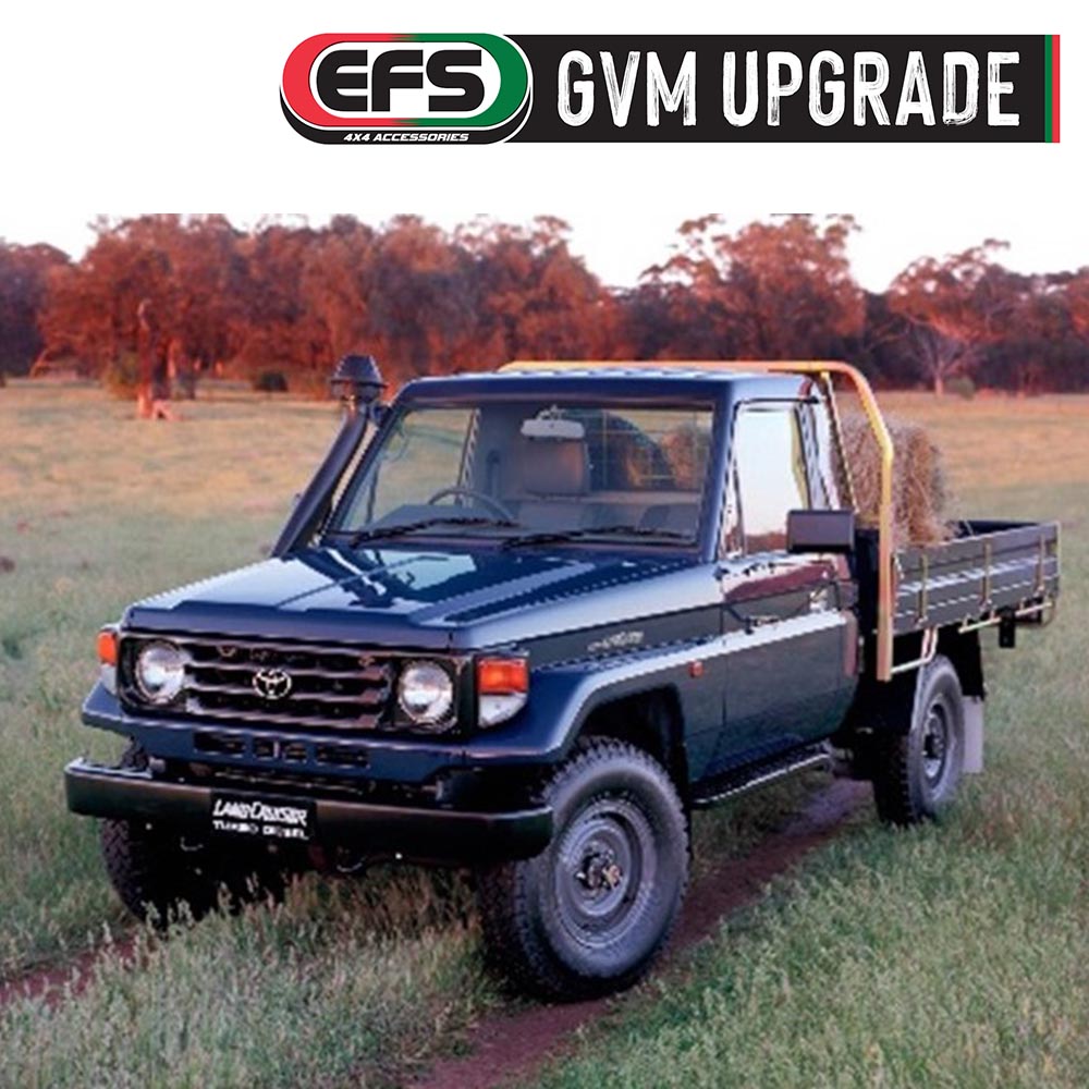 Toyota Landcruiser HZJ79 Series Single & Dual Cab 10/1999 to 07/2012 3760kg GVM Upgrade