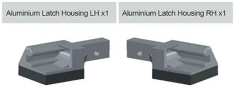 Replacement Aluminium Endcap Latch Housing Kit for EGR Soft Tonneau Covers - 1 pair Ford Ranger PX 2011-2015