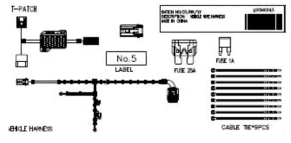 EGR RollTrac Vehicle Loom Kit - Mazda BT-50 2020-Onwards