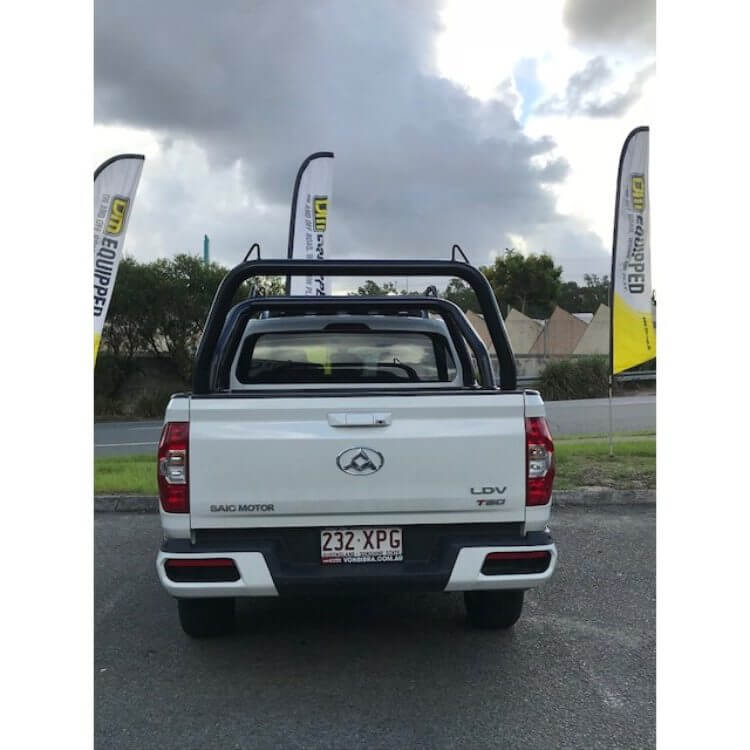 LDV P/Coated Black Sports Bar & Rear Rack