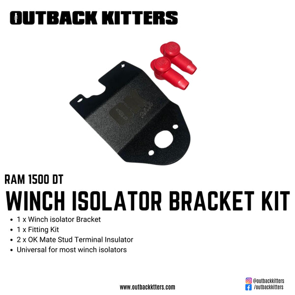 Winch Isolator Bracket Kit - Ram 1500 DT