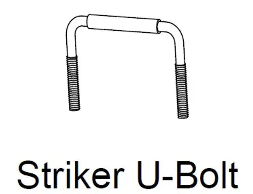 Replacement Lock Striker U-Bolt 2 Mazda BT-50 2018-2019