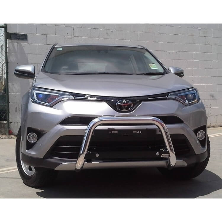 Polished Nudgebar suitable for use with 2018 Toyota Rav4 with Sensors