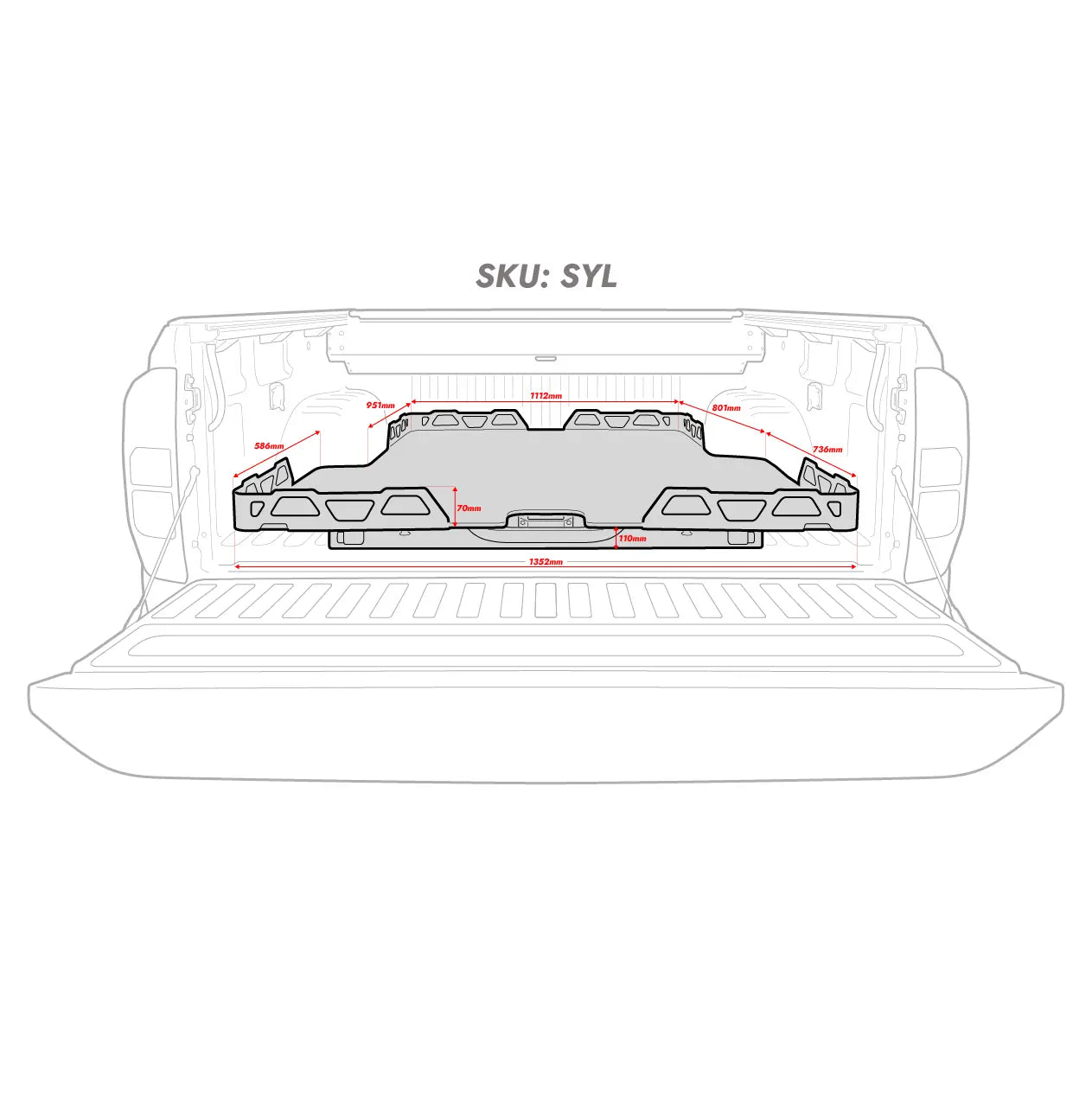 Tray Sliders Ssangyong Musso Long Bed