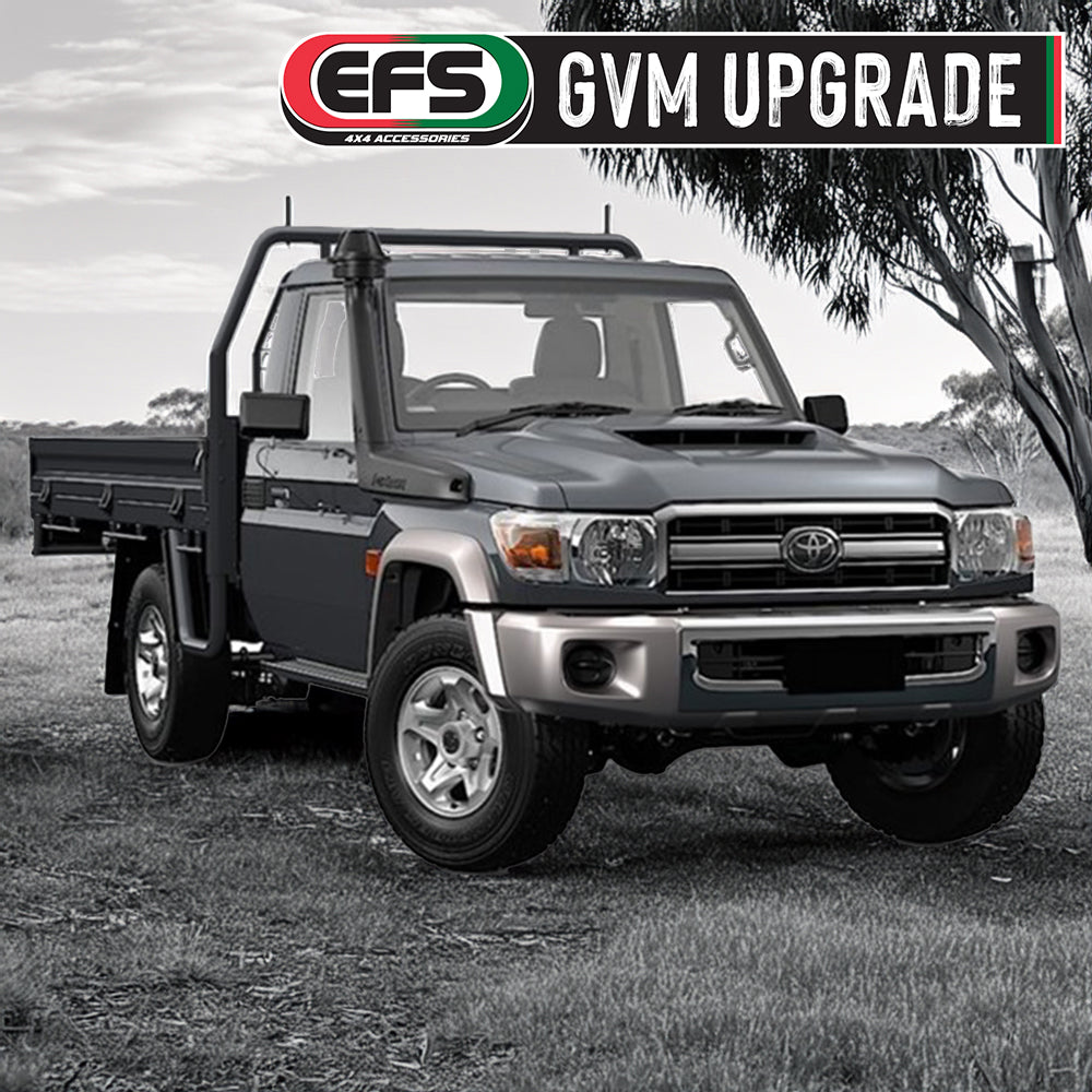 Toyota Landcruiser VDJ79 Series Single & Dual Cab 08/2012 to 08/2022 3950kg GVM Upgrade