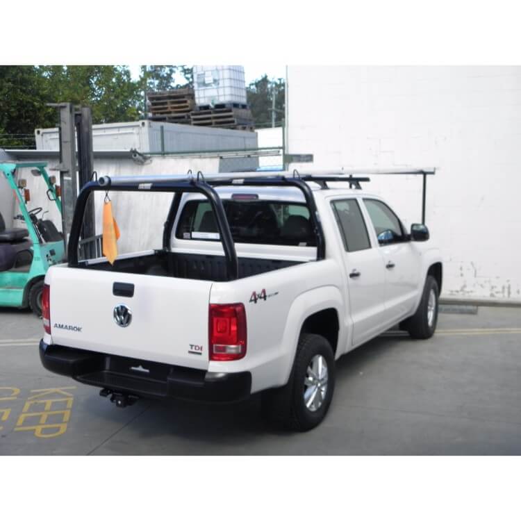 VW Amarok Style Rack with Welded Loops P/Coated Black