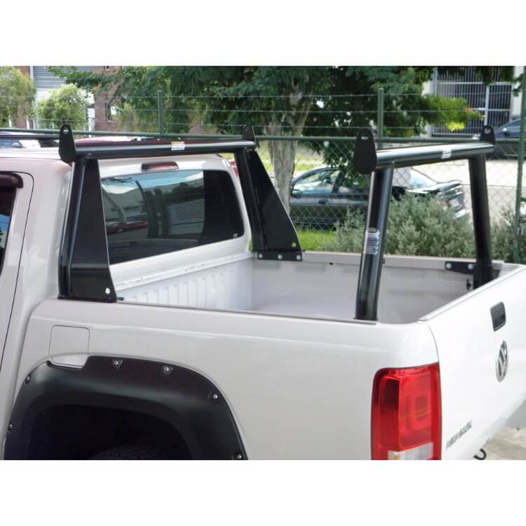 VW Amarok Trade Racks with Front Flares P/Coated Black