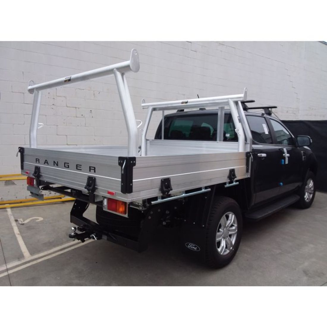 Brush Finish 76mm Trade Racks with Welded Loops to suit 2021 Ford Ranger