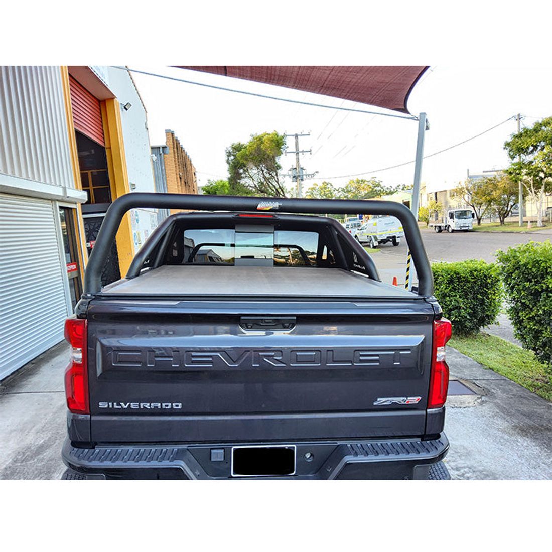 Textured Black 76mm rear fixed Style Rack to suit Chevrolet Silverado