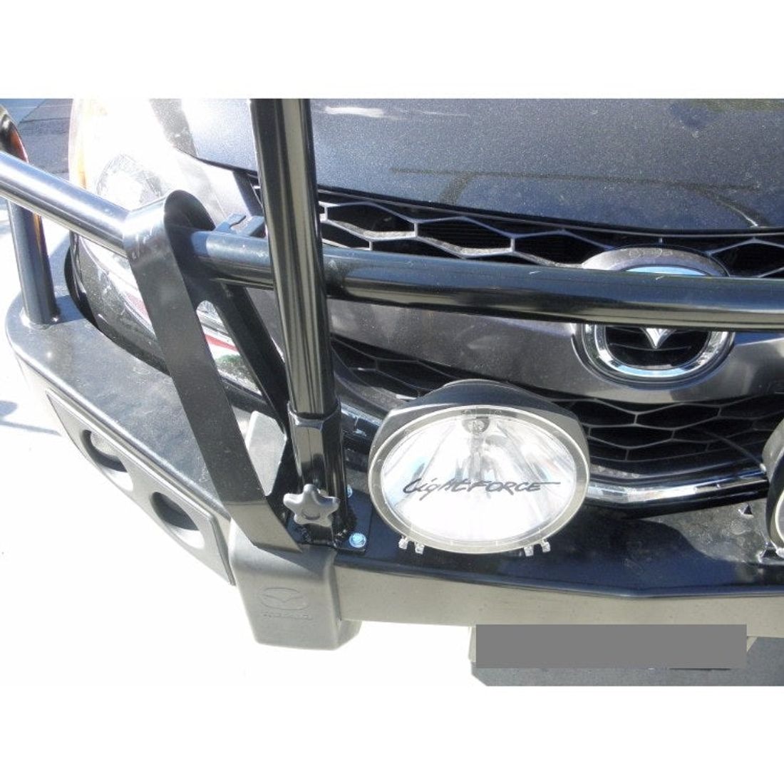 Mazda BT50 Genuine Angled Bullbar with Multi Fit Hrack