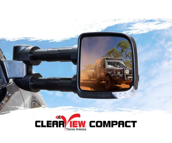 Clearview Compact towing mirrors for Toyota Prado 250 Series