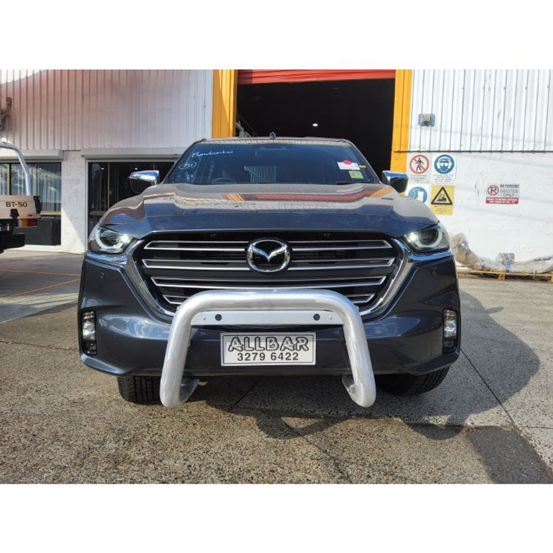 Alloy 76mm Nudgebar 2023 Mazda BT50 with front Sensors
