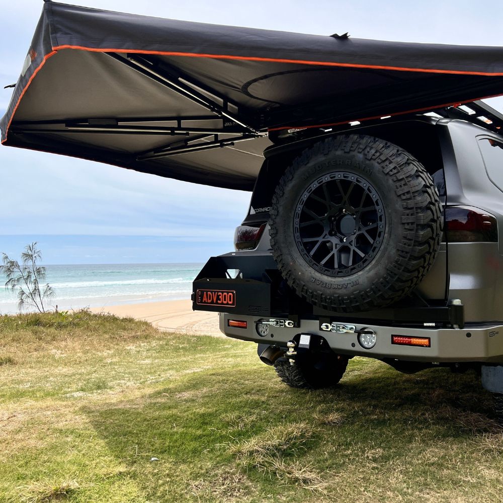 Boss Shadow 270XL Awning With Zip Rooftop Tent Entry - LHS Passenger Side
