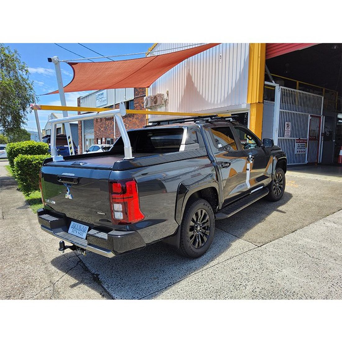 Alloy 76mm Rear Trade Rack to suit MV Triton GSR with Roller Shutter