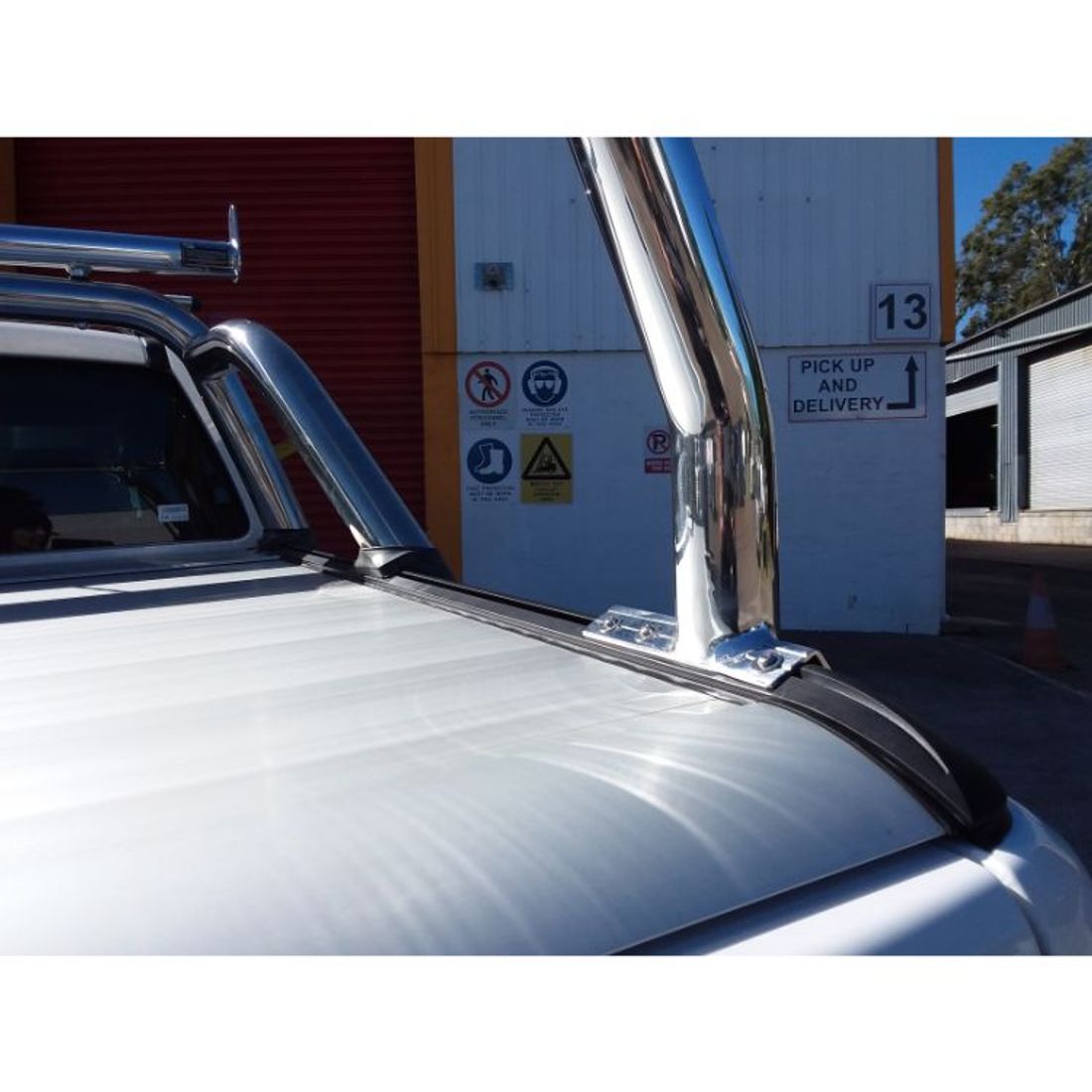 Rear Rack mounted to Mountain Top Roller Shutter