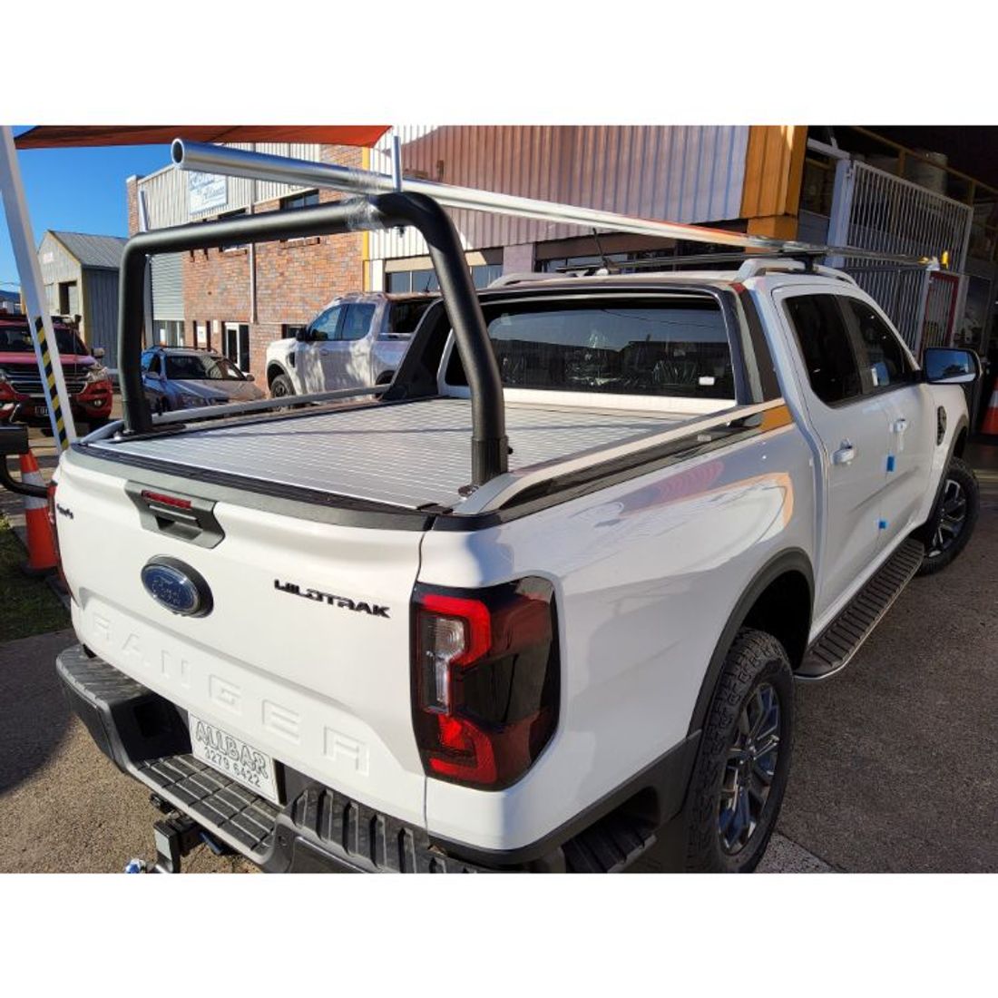 63mm Rear Removable Style Rack with Pins to suit 2022 Next Gen Wildtrak with Mountain Top Roller Shutter