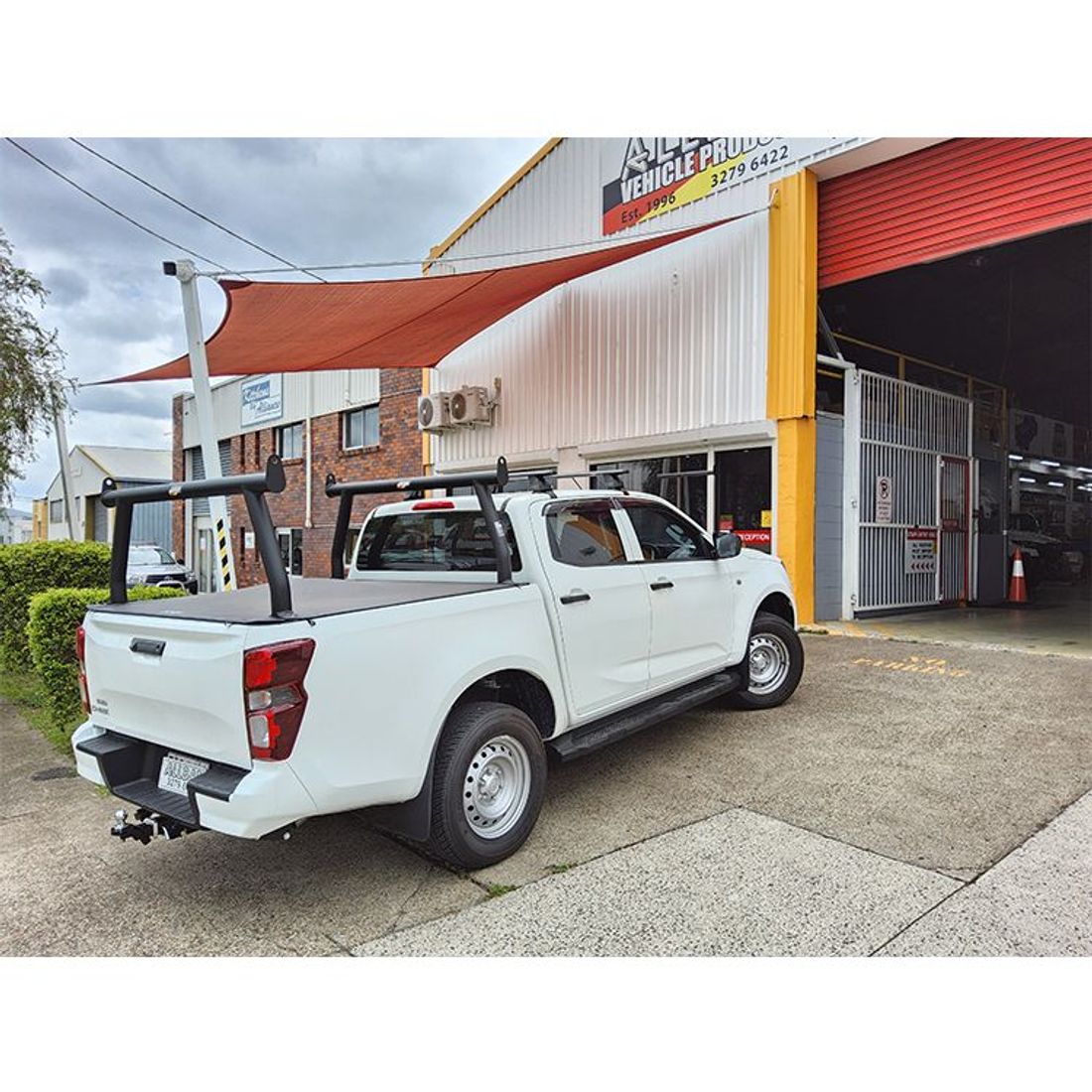 Black Alloy 76mm Trade Racks to suit 2025 Isuzu DMax
