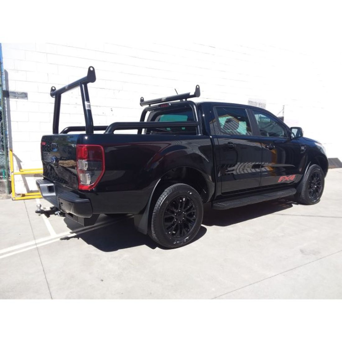 Black Adaptor Rack Set to suit Ford FX4 with extended Sportsbar