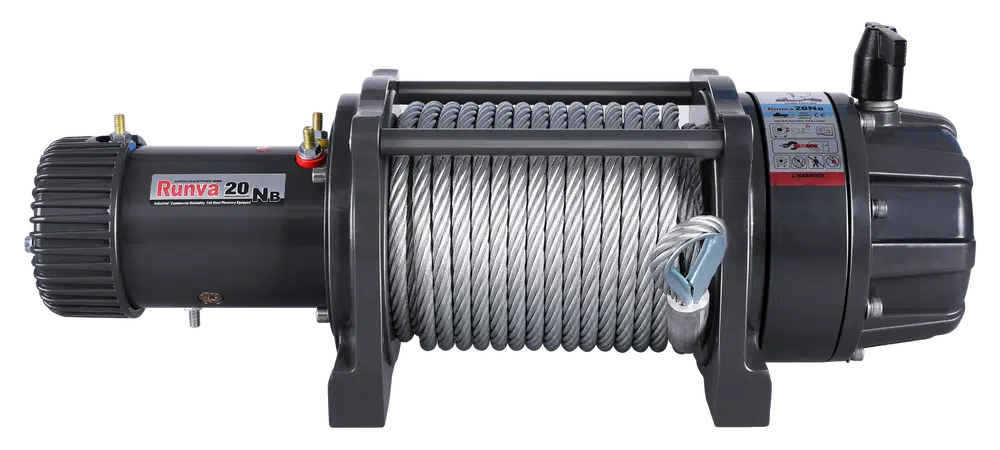 RUNVA EWB20000 PREMIUM WINCH 12V WITH STEEL CABLE
