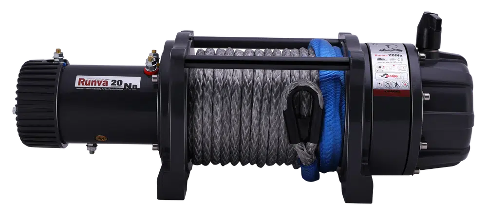 RUNVA EWB20000 PREMIUM WINCH 24V WITH SYNTHETIC ROPE