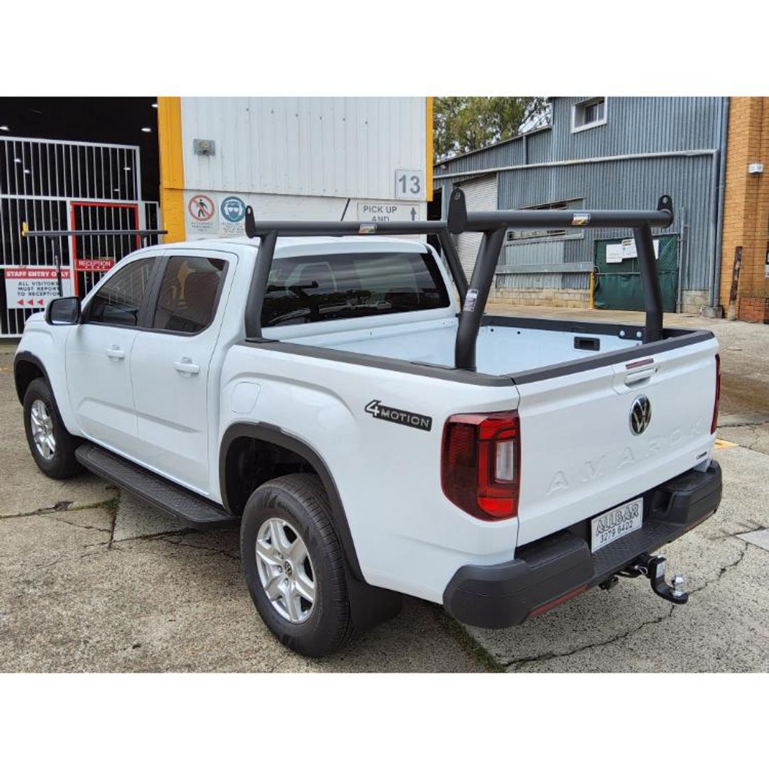 Textured Black 76mm Trade Racks to suit 2024 VW Amarok NF
